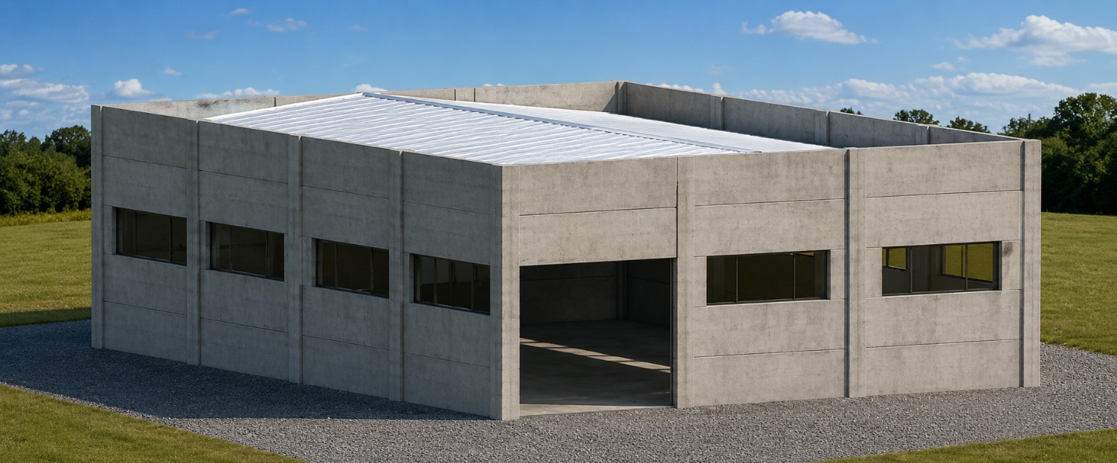 Pavilhão 15x20m com platibanda